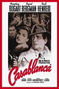 Obrazová reprodukcia Casablanca (Vintage Cinema / Retro Theatre Poster)