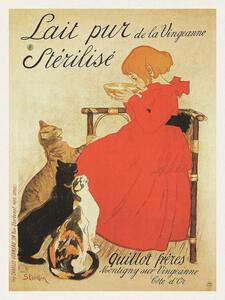Obrazová reprodukcia Lait pur Stérilisé (French Cat Poster) - Théophile Steinlen