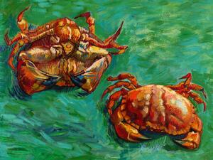 Obrazová reprodukcia Two Crabs (Vintage Seaside) - Vincent van Gogh