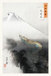 Obrazová reprodukcia Ryū shōten, Japanese Dragon (Vintage Japandi) - Ogata Gekko