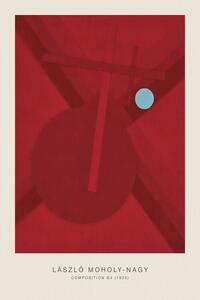 Obrazová reprodukcia Composition G4 (Original Bauhaus in Red, 1926) - Laszlo / László Maholy-Nagy