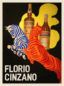 Obrazová reprodukcia Florio Cinzano (Vintage Bar Ad) - Leonetto Cappiello, (30 x 40 cm)
