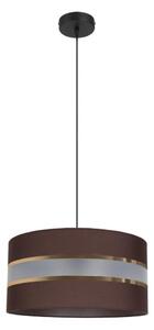 Luster na lanku CORAL 1xE27/60W/230V pr. 40 cm hnedá