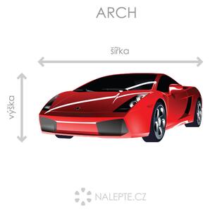 Nalepte.cz Lamborghini Gallardo textilní prelepiteľná nálepka na stenu 50 x 21 cm