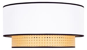Duolla - Stropné svietidlo BOHO 1xE27/15W/230V pr. 45 cm biela/ratan
