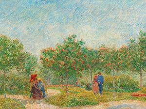 Obrazová reprodukcia Garden with Courting Couples (Square Saint-Pierre) - Vincent van Gogh
