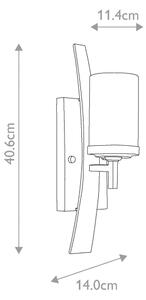 Elstead QZ-KYLE1 - Nástenné svietidlo KYLE 1xE27/100W/230V