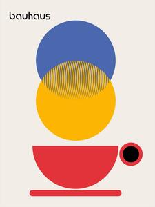 Ilustrácia Bauhaus Coffee Abstract, Retrodrome