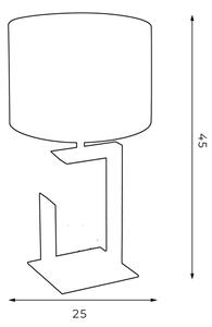 Stolná lampa 1xE27/60W/230V 45 cm zelená/zlatá