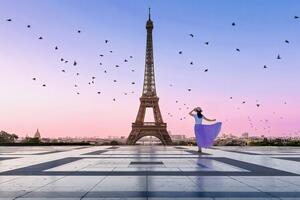 Fotografia Good Morning Eiffel, Kenneth Zeng, (40 x 26.7 cm)