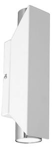 Nástenné svietidlo WALL 2xGU10/8W/230V biela/lesklý chróm