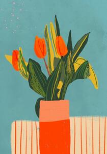 Ilustrácia Tulips, Gigi Rosado