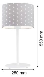 Argon 4126 - Stolná lampa MAGIC 1xE27/15W/230V šedá/biela
