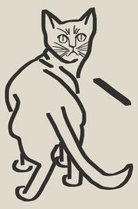 Ilustrácia Line Art Cat Drawing 5, Little Dean