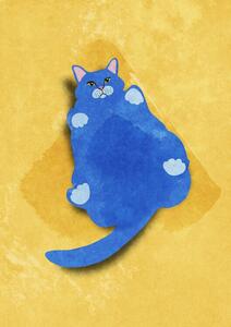 Ilustrácia Fat Cat, Raissa Oltmanns, (30 x 40 cm)