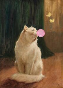 Ilustrácia Bubble Gum and Cat, The Art Concept