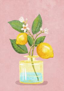 Ilustrácia Lemon Bunch In Vase, Raissa Oltmanns