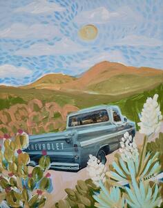 Ilustrácia Chevrolet on the road, Eleanor Baker