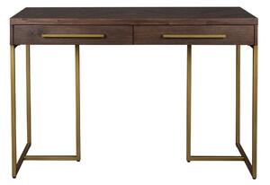 Konzolový stolík v dekore akácie v tmavo prírodnej farbe 45x120 cm Class – Dutchbone