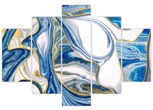 Obraz - Vlny z mramoru (150x105 cm)