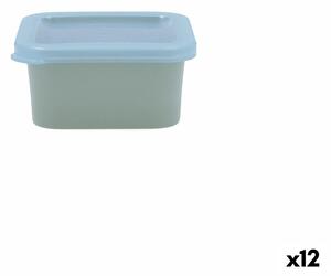 Štvorcová nádoba s vrchnákom Quid Inspira 200 ml zelená Plastické (12 kusov)