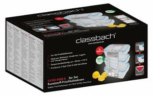 Classbach 3-dielna sada plastových dóz 3x1 l FHD 4006