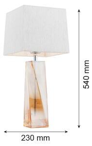 Argon 3840 - Stolná lampa LILLE 1xE27/15W/230V biela