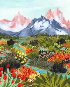 Ilustrácia Autumn Mountains, Sarah Gesek