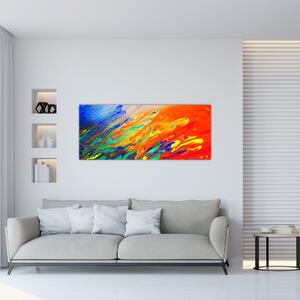 Obraz - Farebná abstrakcia (120x50 cm)