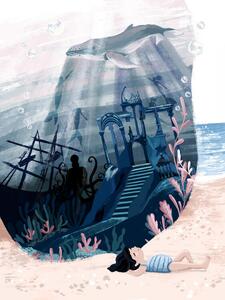 Ilustrácia Sea Dreamworld, Goed Blauw, (30 x 40 cm)