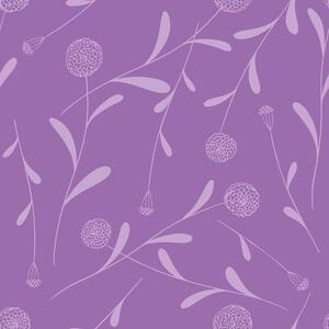 Ilustrácia Pom Pom Silhouette Purple, Yvonne Gustafsson