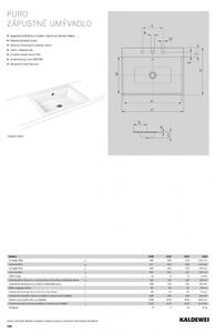 Kaldewei Puro - Zápustné umývadlo 90x46 cm, s 1x3 otvormi na batériu, Perl-effekt, alpská biela 900206033001