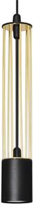 LED Luster na lanku BARS 2xGU10/4,8W/230V čierna/zlatá