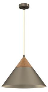 Luster na lanku SINGLE 1xE27/15W/230V mosadz/buk