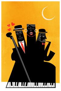 Ilustrácia Casablanca Jazz YELLOW, Kubistika, 26.7 × 40 cm