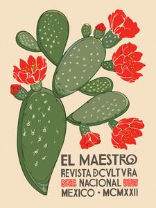 Obrazová reprodukcia El Maestro Magazine Cover No.1 (Mexican Art / Cactus)