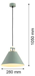 Argon 4916 - Luster na lanku ORTE 1xE27/15W/230V zelená