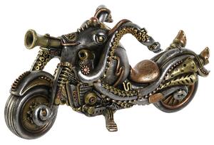 Dekoratívne postava Home ESPRIT Sivá Viacfarebná Motocykel 30 x 11 x 14 cm