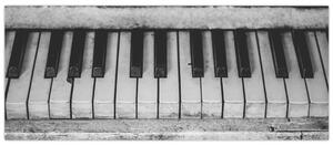 Obraz starého klavíra (120x50 cm)