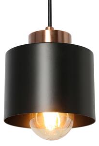 Luster na lanku OLENA 1xE27/60W/230V čierna