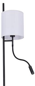 LED Stojacia lampa TOKYO 1xE27/40W/230V + LED/3W čierna/biela