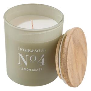 HOME & SOUL Vonná sviečka so sójovým voskom No. 4 Lemon Grass