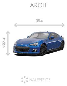 Nalepte.cz Subaru BRZ textilní prelepiteľná nálepka na stenu 47 x 23 cm