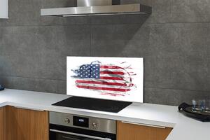 Nástenný panel  Vlajky Spojených štátov 100x50 cm