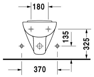 Duravit D-Code - Závesný bidet Compact, 35x48 cm, biela 22371500002