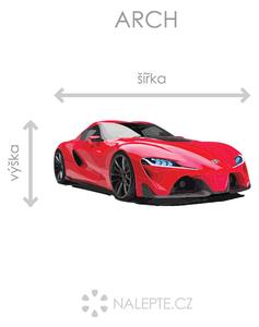 Nalepte.cz Toyota FT-1 textilní prelepiteľná nálepka na stenu 47 x 21 cm