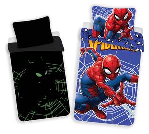Jerry Fabrics Bavlnené obliečky so svietiacim efektom 140x200 + 70x90 cm - Spider-man