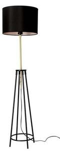 Stojacia lampa TEGOLA 1xE27/60W/230V čierna/zlatá
