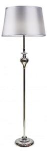 Stojacia lampa PRIMA 1xE27/60W/230V strieborná/lesklý chróm