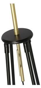 Stojacia lampa TEGOLA 1xE27/60W/230V čierna/zlatá